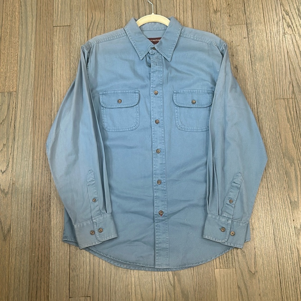 Covington blue men’s button down shirt